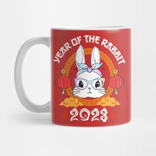 Happy Chinese New Year 2023 Tee Year of the Rabbit Horoscope Mug